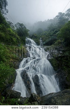 Silver Waterfall In Sapa Is A Beautiful Waterfall.