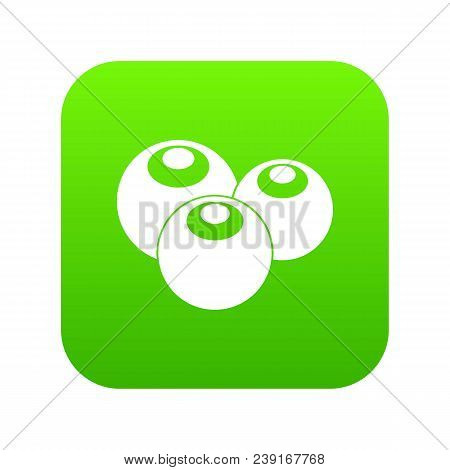 Ripe Bilberries In Simple Style Isolated On White Background