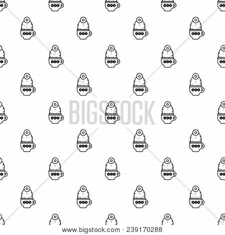 Cup Cactus Pattern Vector Seamless Repeating For Any Web Design