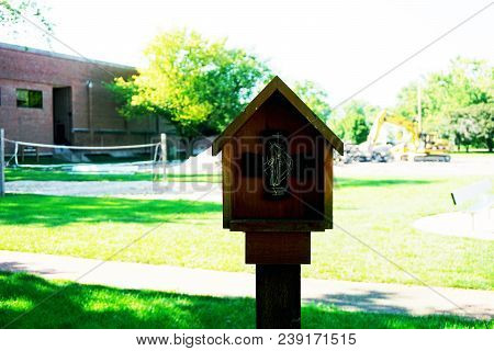 Joliet, Illinois / United States - July 27, 2017: The Eighth Station Of The Cross, Depicting Jesus C