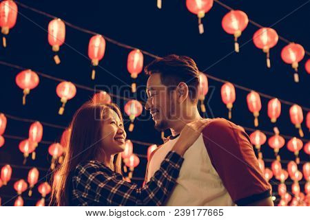 Asian couple at Chinese fastival