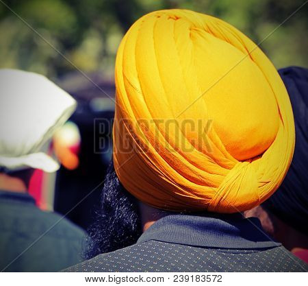 Man With Beard And Yellow Turban Called Dumalla