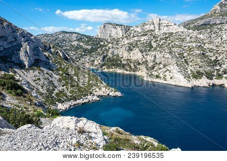 The Calanque De Morgiou, One Of The Biggest Calanques Located Between Marseille And Cassis, France