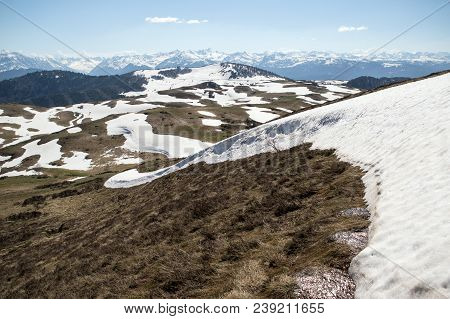 Mountains Of French Pyrenees Between Ascou And Camurac