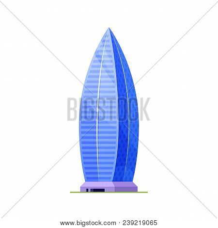 Urban Skyscraper Office Building, Modern High-rise Architectural Structure. Retail Business Urban Ma