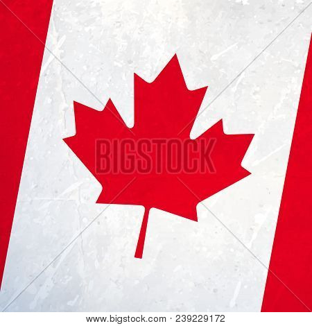 Canada Flag Grapgic Art Vector Design Illustration
