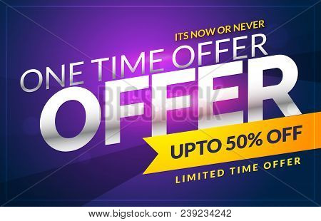 Vector Discount Sale Voucher Design Template With Offer Details