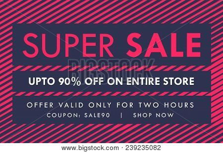 Sale And Offer Banner Voucher Vector Design Template