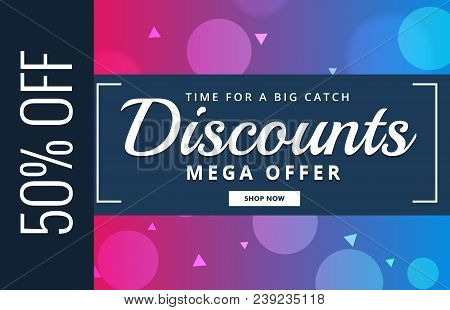 Discount Voucher Vector Design With Offer Details
