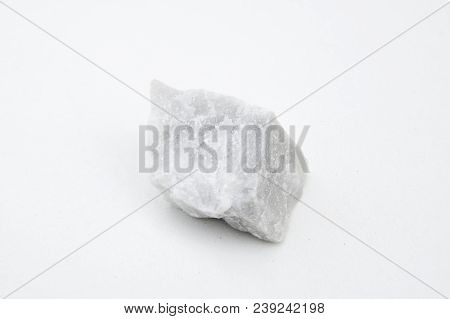 Talc Mineral Isolated Over White