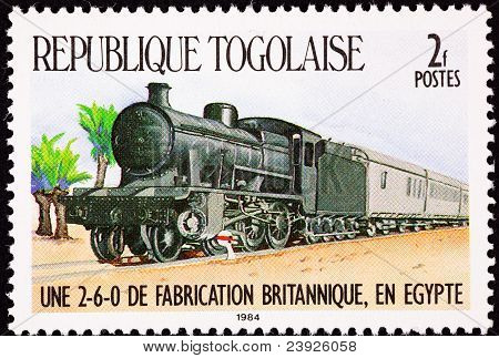 Togo posta pulu demiryolu Buhar lokomotif tren araba Mısır iptal