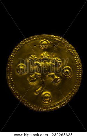 Handcrafted Piece In Gold Made By Ancient Artisans Of Costa Rica