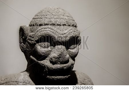 Handcrafted Piece In Stone Made By Ancient Artisans Of Costa Rica