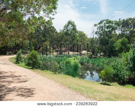 Gardiners Creek Park In Burwood In Suburban Melbourne, Australia