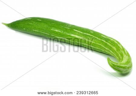 Snake Gourd Isolated On A White Background