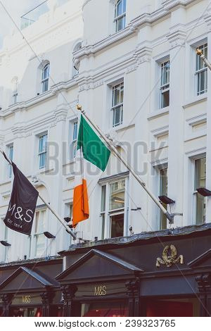 Dublin, Ireland - May 5st, 2018: Architectural Details In Grafton Street In Dublin City Centre