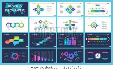 Business Infographic Creative Design Set Can Be Used For Annual Report, Web Design, Workflow Layout.