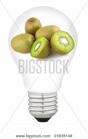 ランプとフルーツ