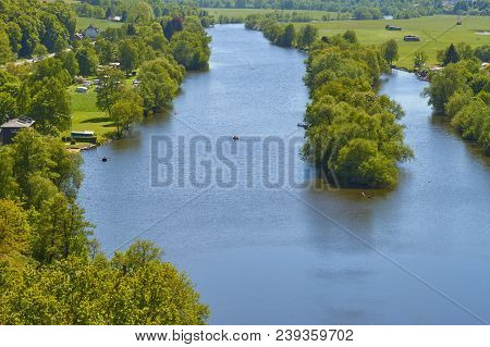 View Of The Ruhr In The Ruhr Area.