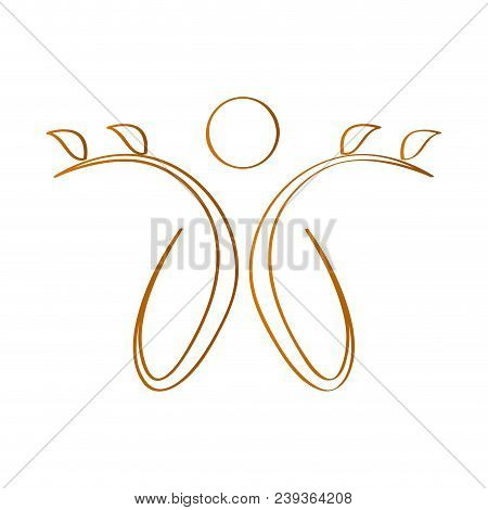 Isolated Outline Of An Abstract Spa Logo. Vector Illustration Design