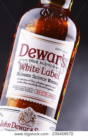 Bottle Of Dewars Blended Scotch Whisky