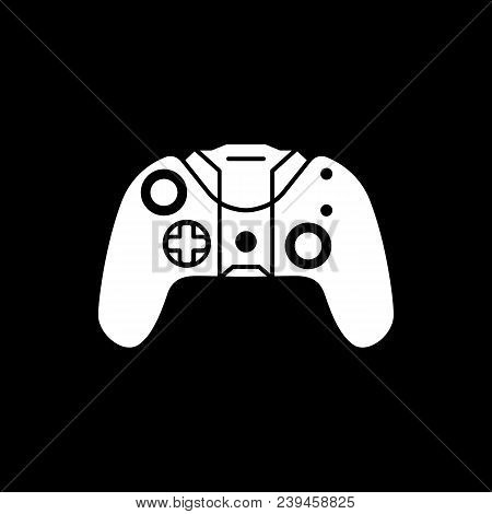 Remote Control Icon. Silhouette Remote Control Vector Icon For Web Design Isolated On Black Backgrou