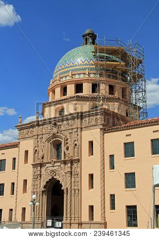 The Arizona State Capital Building Is Being Repaired.