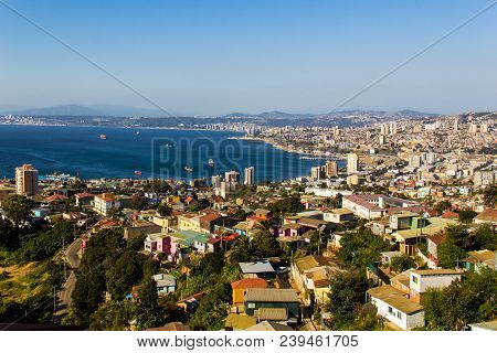 Panoramic View Of Valparaíso - Chile