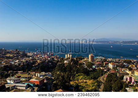 Panoramic View Of Valparaíso - Chile