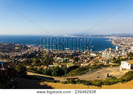Panoramic View Of Valparaíso - Chile