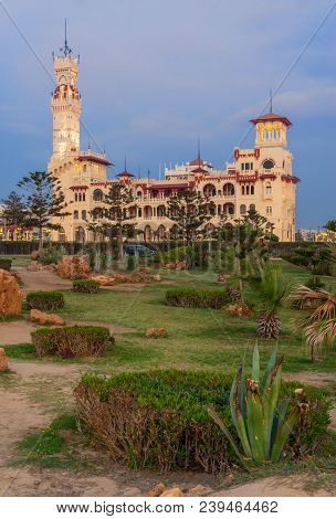 Royal Palace At Montaza Public Park Before Sunset, Alexandria, Egypt