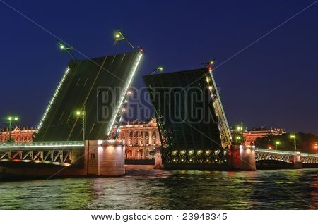 เซนต์ปีเตอร์สเบิร์ก รัสเซีย สะพานชัก