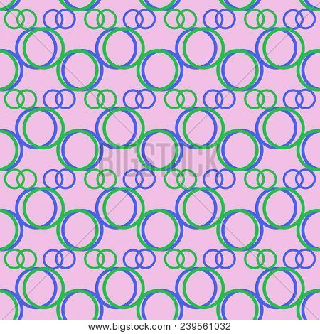 Circle Color On Lilak Background. Fashion Graphic Seamless Pattern Design. Modern Stylish Abstract T
