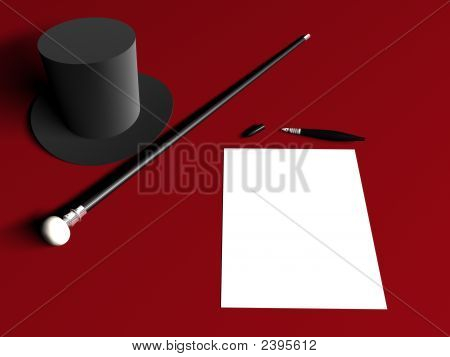 Brev Hat sukkerrør Pen