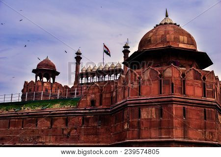Red Fort In Old Delhi In India ( Lal Qila)