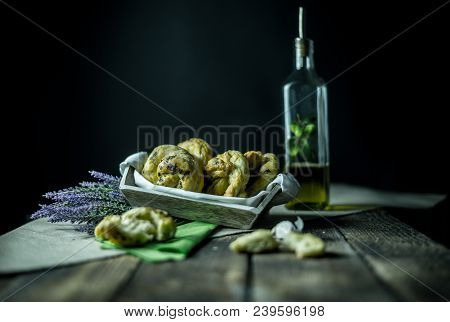 Dough Dainted By The Woman On The Board