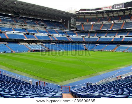 Madrid, Spain - April 20, 2012: Santiago Bernabeu Stadium Of Real Madrid