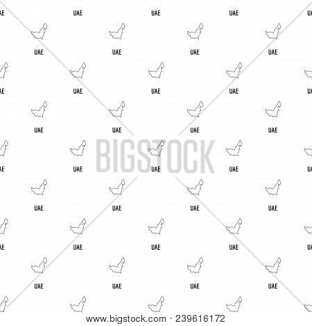 Uae Map Thin Line. Simple Illustration Of Uae Map Vector Isolated On White Background