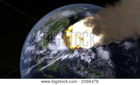 Asteroid Attacks The World