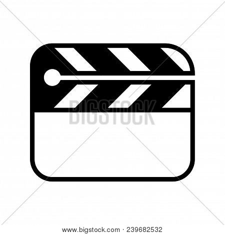 Cinema Flapper Icon, Isolated On White Background