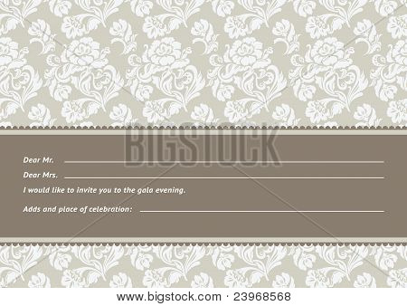 Flower Background With Lace, Seamless