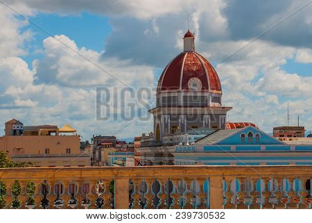 Cienfuegos, Cuba: View From The Terrace Of The Building Municipality, City Hall, Government Palace