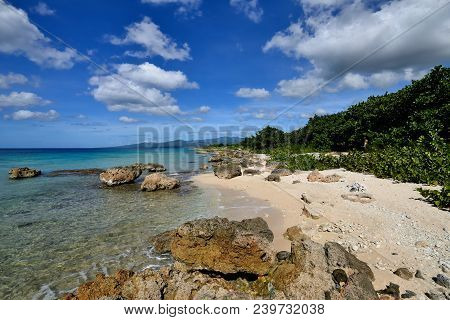 Small Cosy Ancon Beach Being In The Vicinity Of The Trinidad City On Cuba