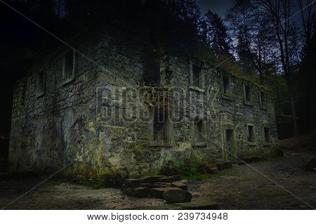 Remains Dolsky Mill In Czech Switzerland/czech Republic/