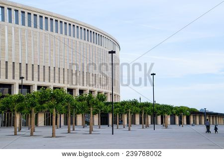 Krasnodar, Russia - June 06, 2017: Krasnodar Stadium In The City Of Krasnodar. The Architecture Of T