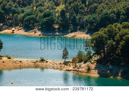 Dam Tajo De La Encantada In Gorge Chorro, Malaga Province, Spain