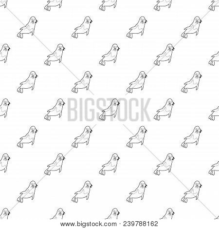 Fur Seal Pattern Vector Seamless Repeating For Any Web Design