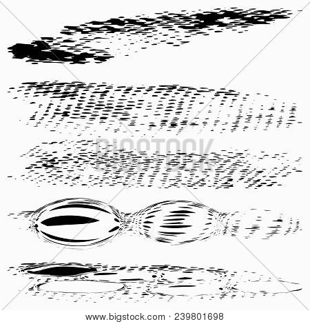 Ink Line Collection For Your Design Vector Illustration
