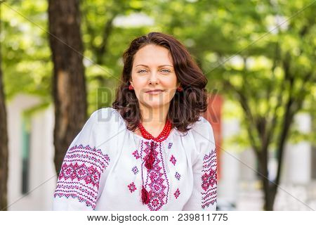 Ukranian Woman In Traditional Dress