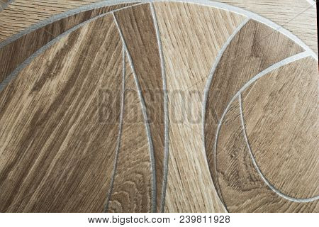 Texture Of Linoleum With A Picture Depicting The Structure Of A Tree